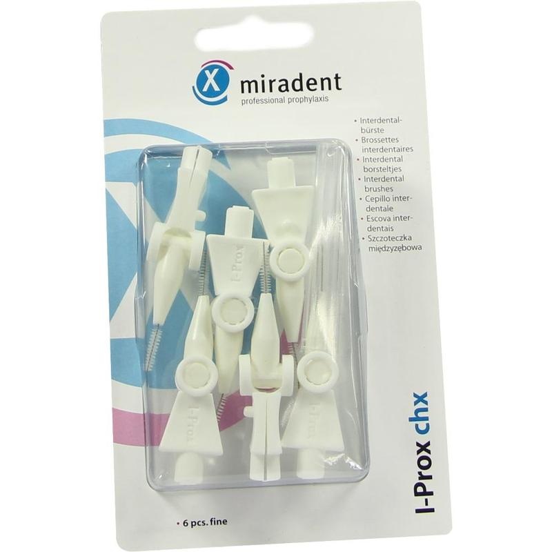 MIRADENT Interdentalbürste I-Prox CHX fine weiß