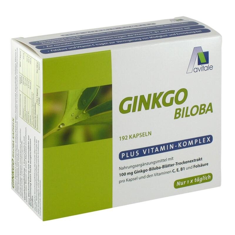 GINKGO 100 mg Kapseln+B1+C+E