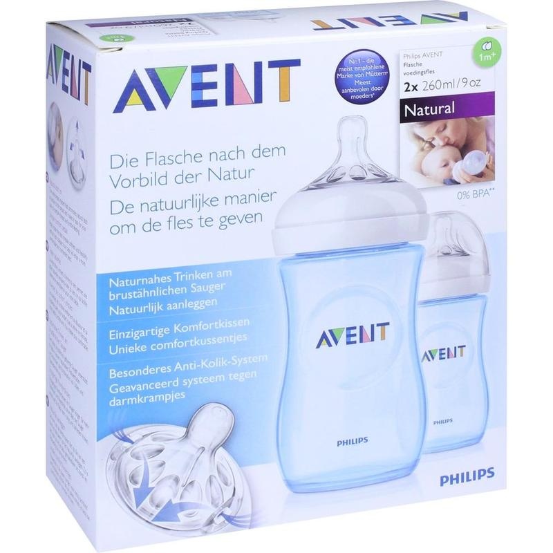 AVENT Flasche 260 ml Naturnah blau
