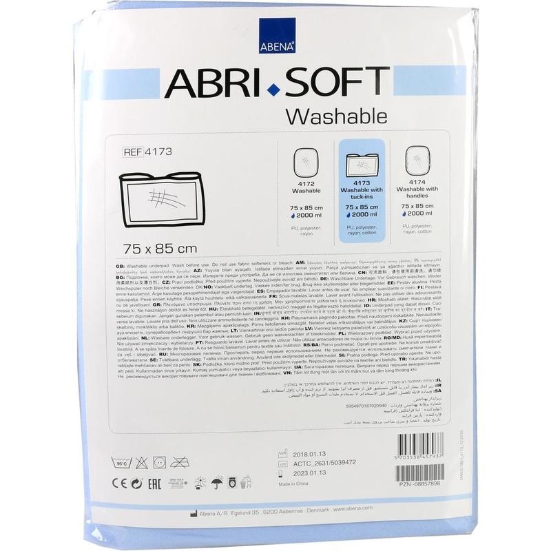 ABRI Soft waschb.Unterl.PU 75x85 cm mit Flügeln