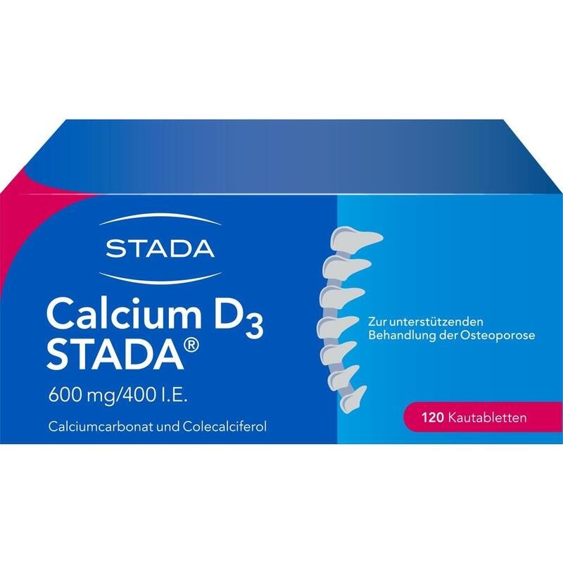 CALCIUM D3 STADA 600 mg/400 I.E. Kautabletten