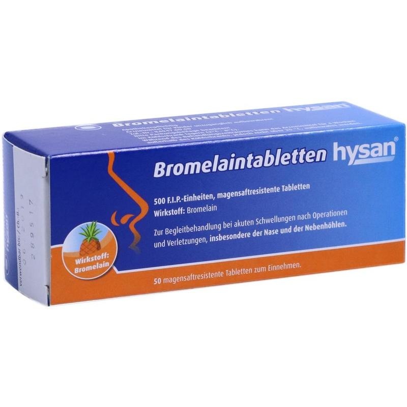 BROMELAIN TABLETTEN hysan magensaftres.Tabletten