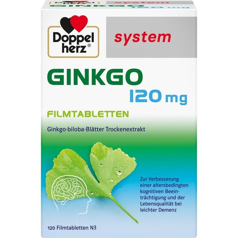 DOPPELHERZ Ginkgo 120 mg system Filmtabletten