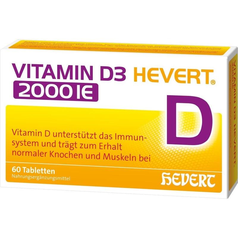 VITAMIN D3 HEVERT 2000 I.E. Tabletten