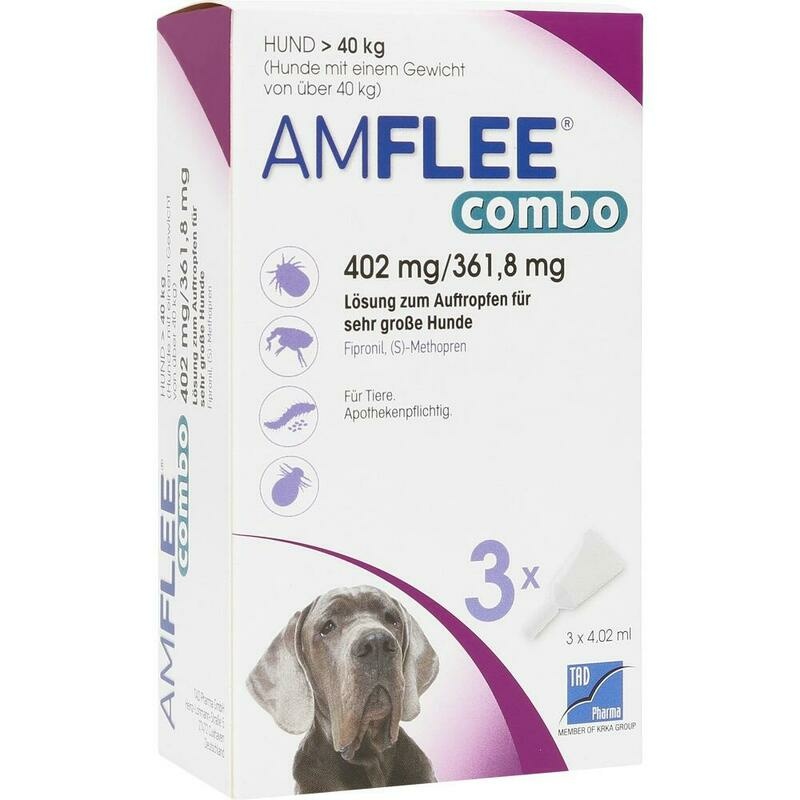 AMFLEE combo 402/361,8mg Lsg.z.Auf.f.Hunde üb.40kg
