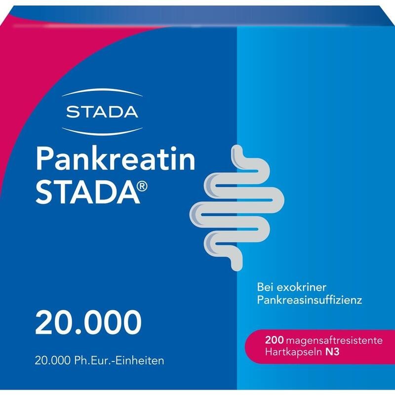 PANKREATIN STADA 20.000 magensaftres.Hartkapseln