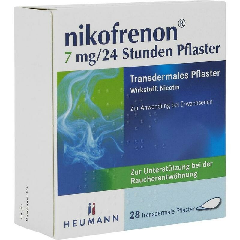 NIKOFRENON 7 mg/24 Stunden Pflaster transdermal