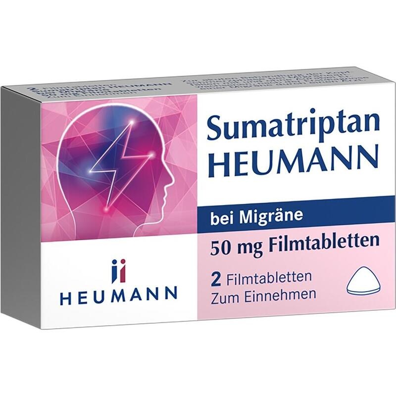 SUMATRIPTAN HEUMANN bei Migräne 50 mg Filmtabl.