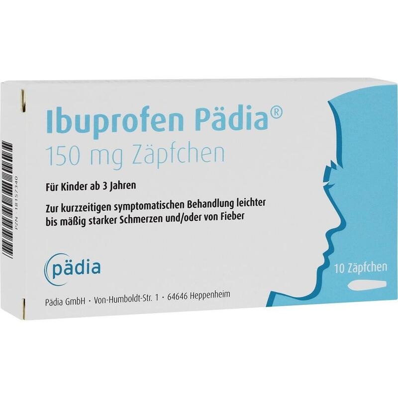 IBUPROFEN Pädia 150 mg Zäpfchen