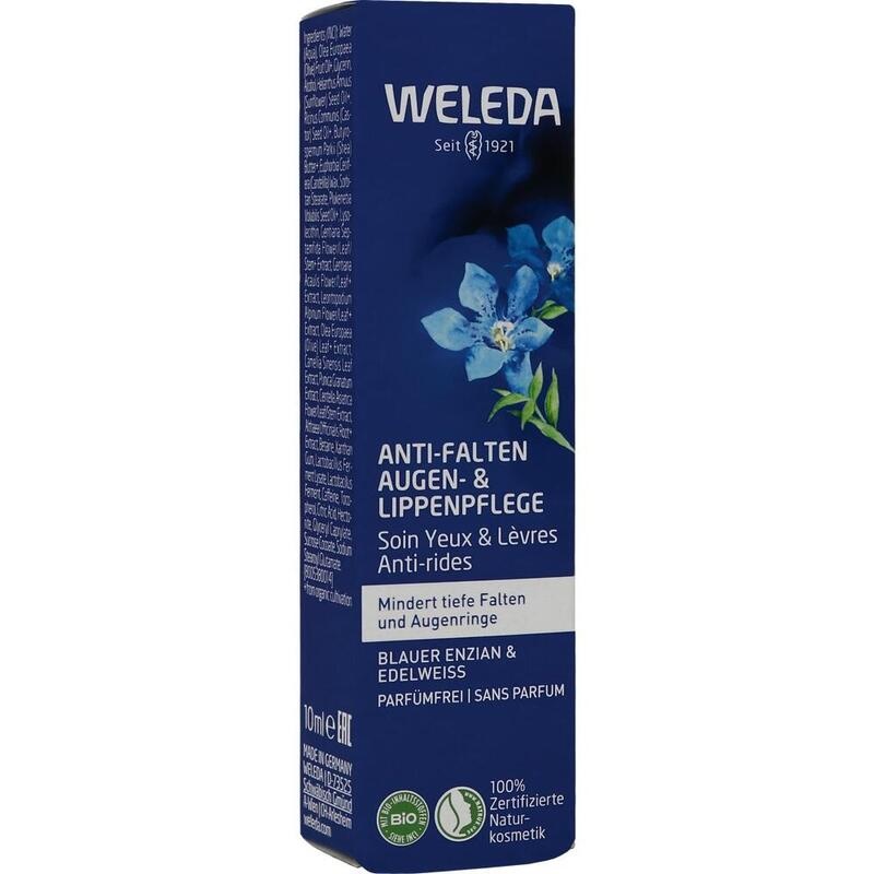 WELEDA Anti-Falten Aug.&Lippenpfl.bl.Enz.&Edelwei.