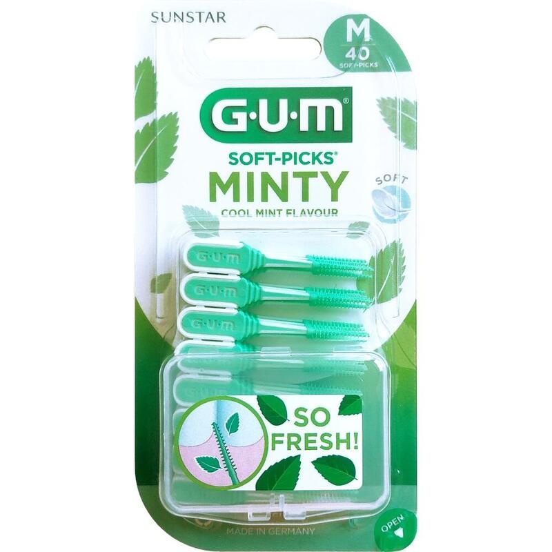 GUM SOFT-PICKS MINTY medium