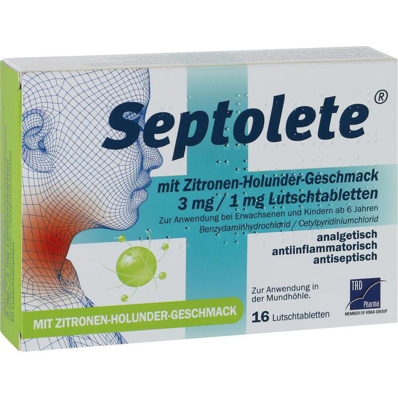 SEPTOLETE m.Zitronen-Holund.Geschm.3mg/1mg Lut.-T.
