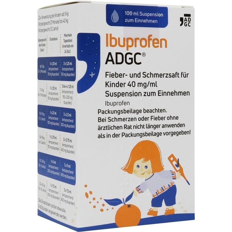 IBUPROFEN ADGC Fieber u.Schmerzsaft Kinder 40mg/ml