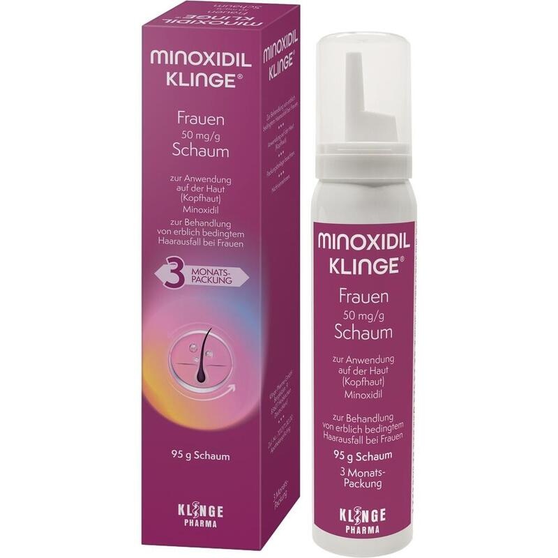 MINOXIDIL Klinge Frauen 50 mg/g Schaum